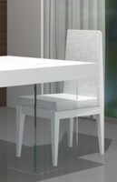 Cloud Unique Dining Chair in White Lacquer