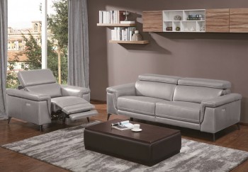 Evolve Contemporary Leather Sofa Set