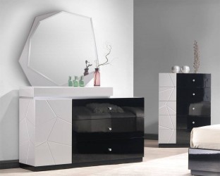 Elegant Wood Designer Furniture Collection with Grey Black Lacquer