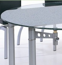 12 mm Tempered Round Glass Expandable Table