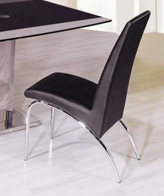 Black Leatherette Dining Chair 8741