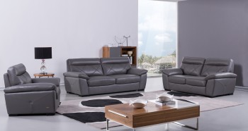 Stylish Living Room Set with Decorative Stitching