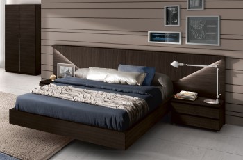 Made in Spain Wood Modern Platform Bed