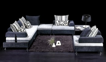 Exquisite Colorful Microfiber Sectional