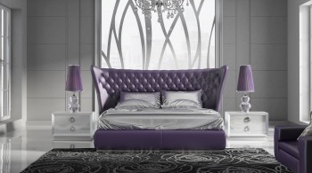 Refined Leather Luxury Platform Bed