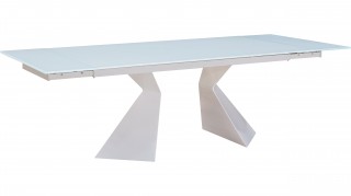 Overnice Rectangular in Wood Glass Top Dinner Furniture Set