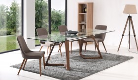 Contemporary Style Wooden Complete Dining Room Sets