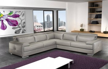 Contemporary Style Modern Top-Grain Italian Sectional