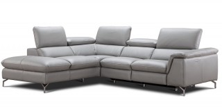 Refined 100% Italian Leather Sectional