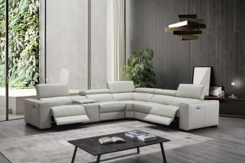 Unique Leather Upholstery Corner L-shape Sofa