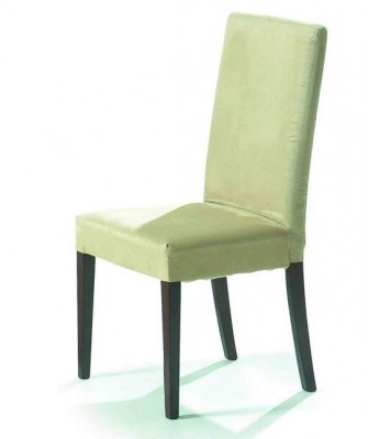 Beige Color Fabric Dining Chair
