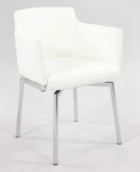 Black Grey White or Red Comfortable Swivel Dining Room Chairs