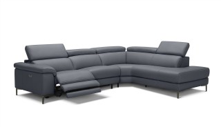 High-class Sectional Upholstered in Real Leather
