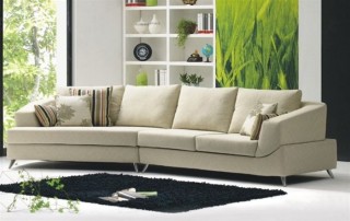 Extravagant Mircofiber Sectional with Chaise