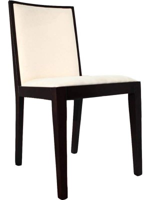 Omega Contemporary Dining Chair with Padded Microfiber Seat