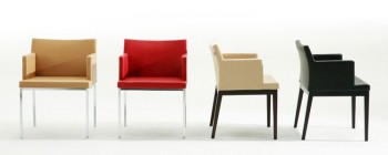 Rectilinear Form Soho Chrome or Wood Chair