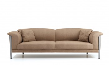 Cream Color Extra Soft Padded Leather Sofa Set