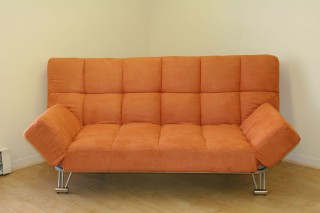 Venus Black Leatherette Sofa Bed with Color Options
