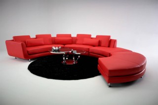 Luxury Italian Top Grain Leather Sectional Sofa