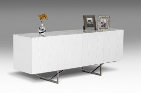 Unique Design Four Door Buffet with Stainless Steel Legs