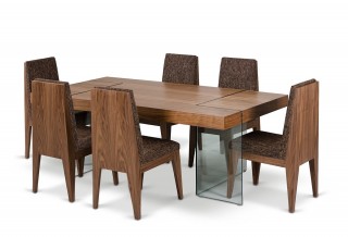 Contemporary Extendable Designer Table and Chairs Set