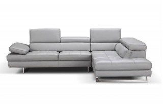 Exclusive Modern Leather L-shape Sectional