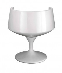 Cup Chair with Molded Seat and Swivel Base Eero Saarinen Style