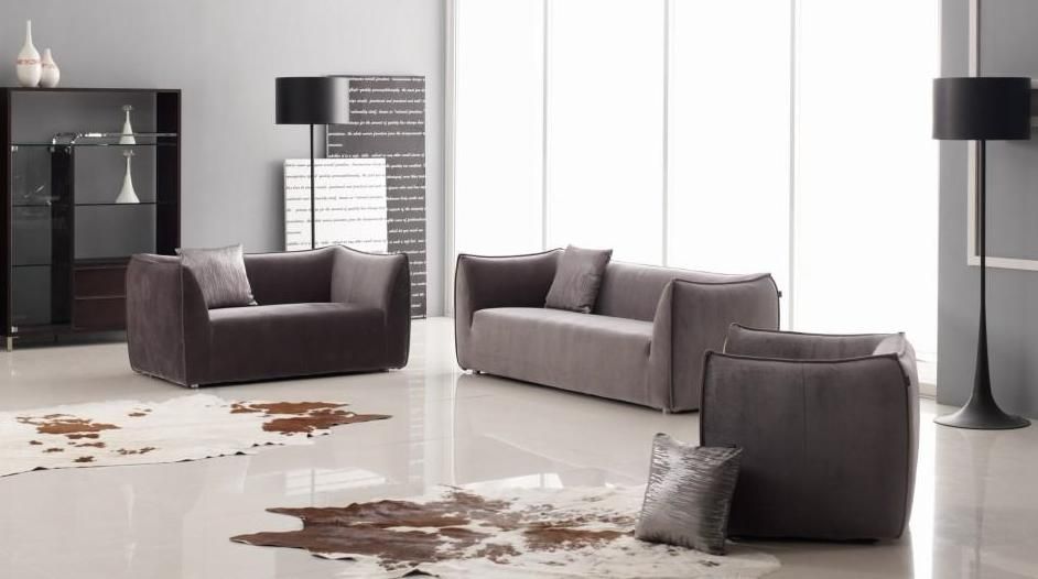 Fabric upholstered sofas living room furniture