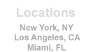 New York Los Angeles Miami locaitions. Worldwide shipping.