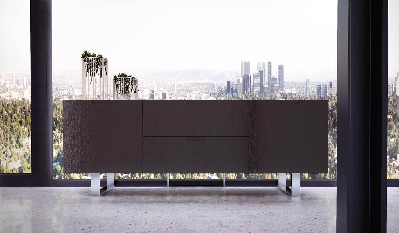Contemporary Tv Stand In Wenge Walnut Or White Lacquer San Diego - Color contemporary tv stand in wenge walnut or white lacquer san diego - color