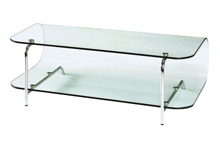 Lujuria Entertainment Stand with Bent Glass Body Lujuria Entertainment Stand with Bent Glass Body