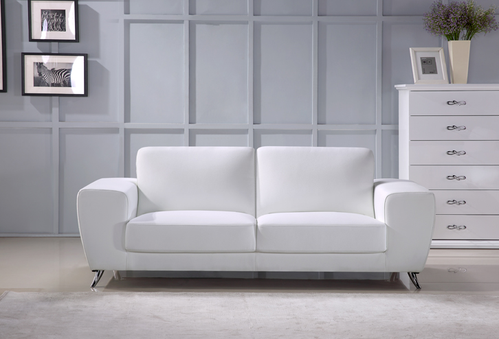 Julie Contemporary Sofa Set with Italian Leather - Click Image to Close