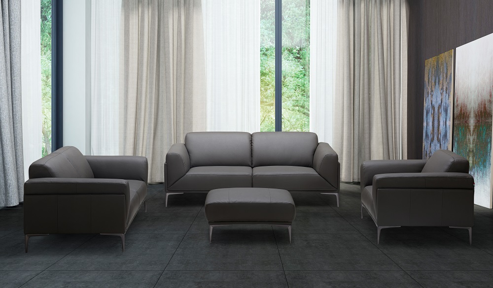High Quality Leather Three Piece Sofa Set - Click Image to Close
