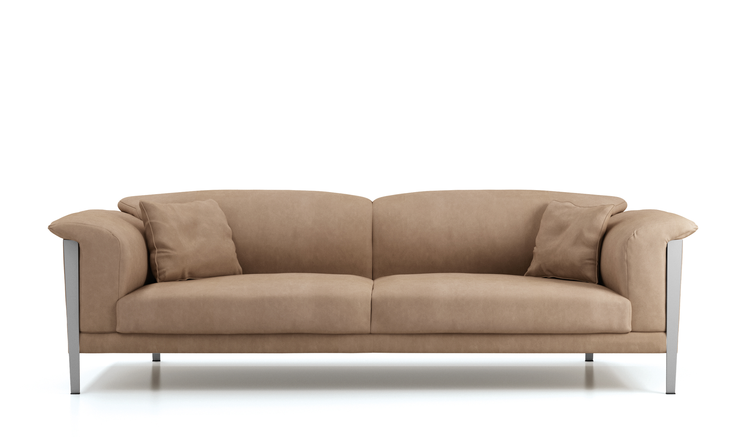 Cream Color Extra Soft Padded Leather Sofa Set Sacramento