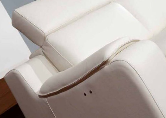 Contemporary White Leather Living Room Sofa Set - Click Image to Close