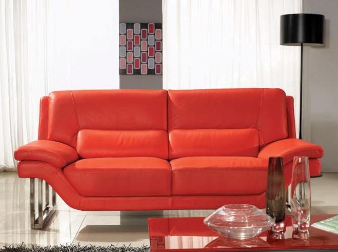 New York Contemporary Leather Living Room Set - Click Image to Close