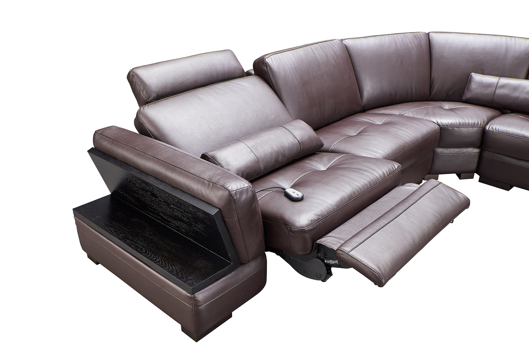Exquisite Leather Upholstery Corner L-shape Sofa - Click Image to Close