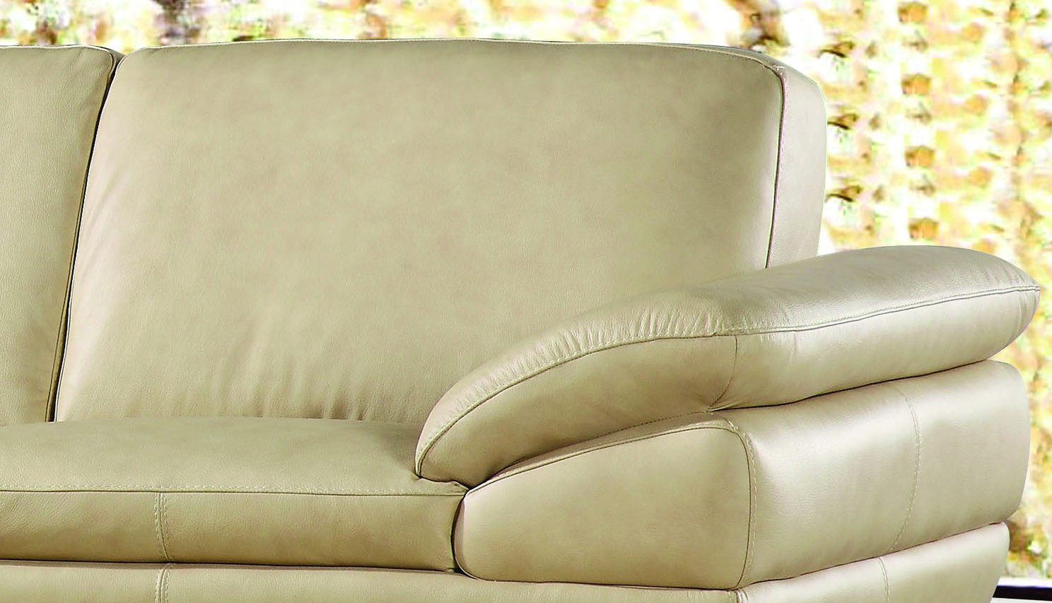 Exquisite All Real Leather Sectional - Click Image to Close
