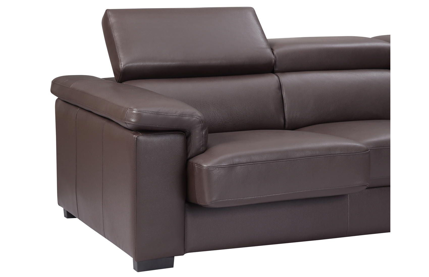 High End Quality Leather L-shape Sectional - Click Image to Close