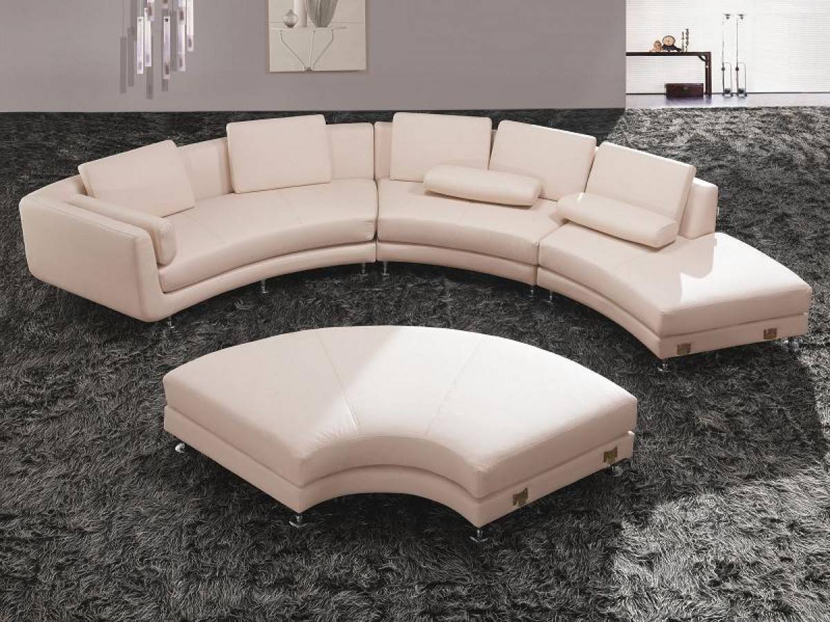 Fashionable All Real Leather Sectional with Pillows - Click Image to Close