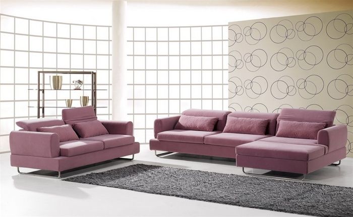 Exquisite Tufted Microsuede Fabric Sectional - Click Image to Close