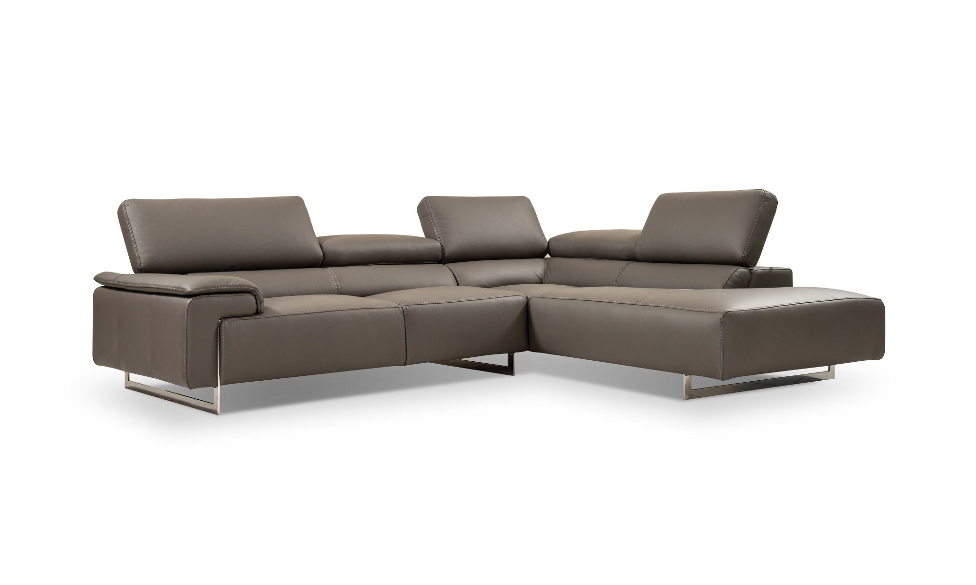 Italian Made Luxury Corner Sofa Soft Top Grain Leather J I794 