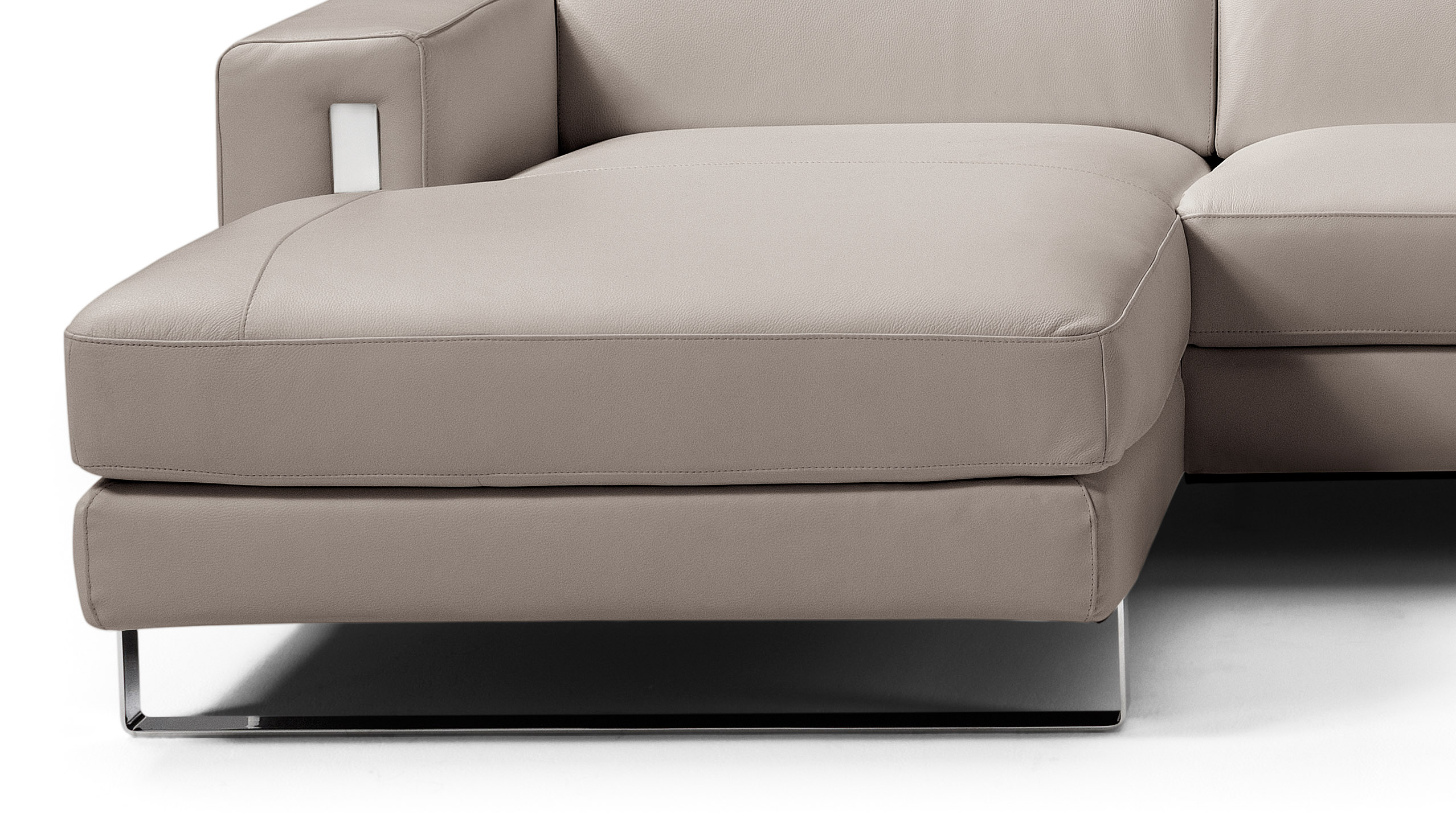 Advanced Adjustable Real Leather Sectional - Click Image to Close