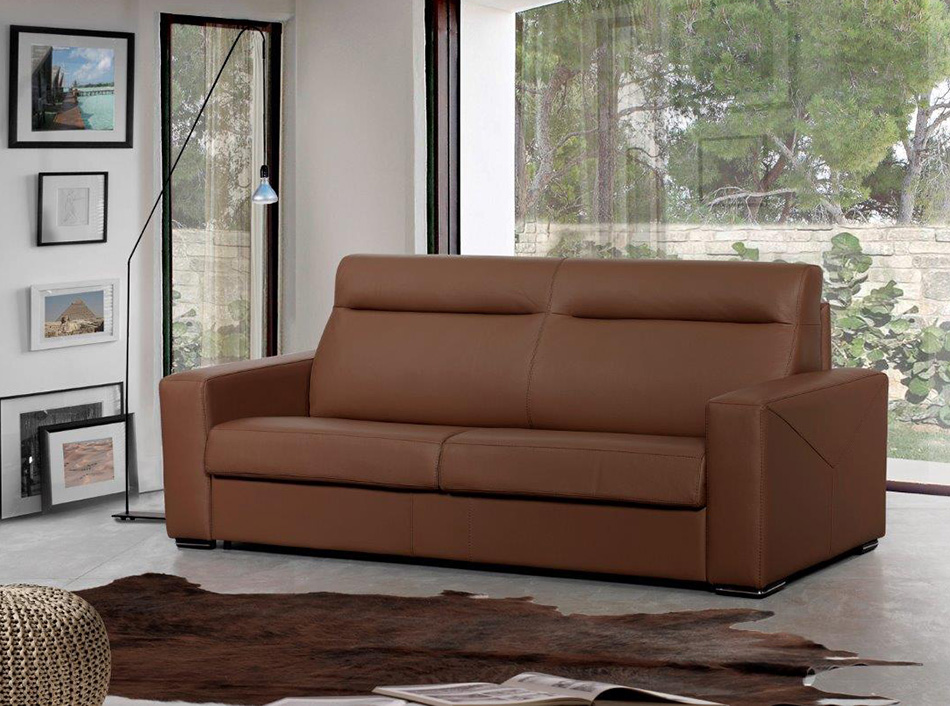 Exclusive Tufted 100% Italian Leather Sectional - Click Image to Close
