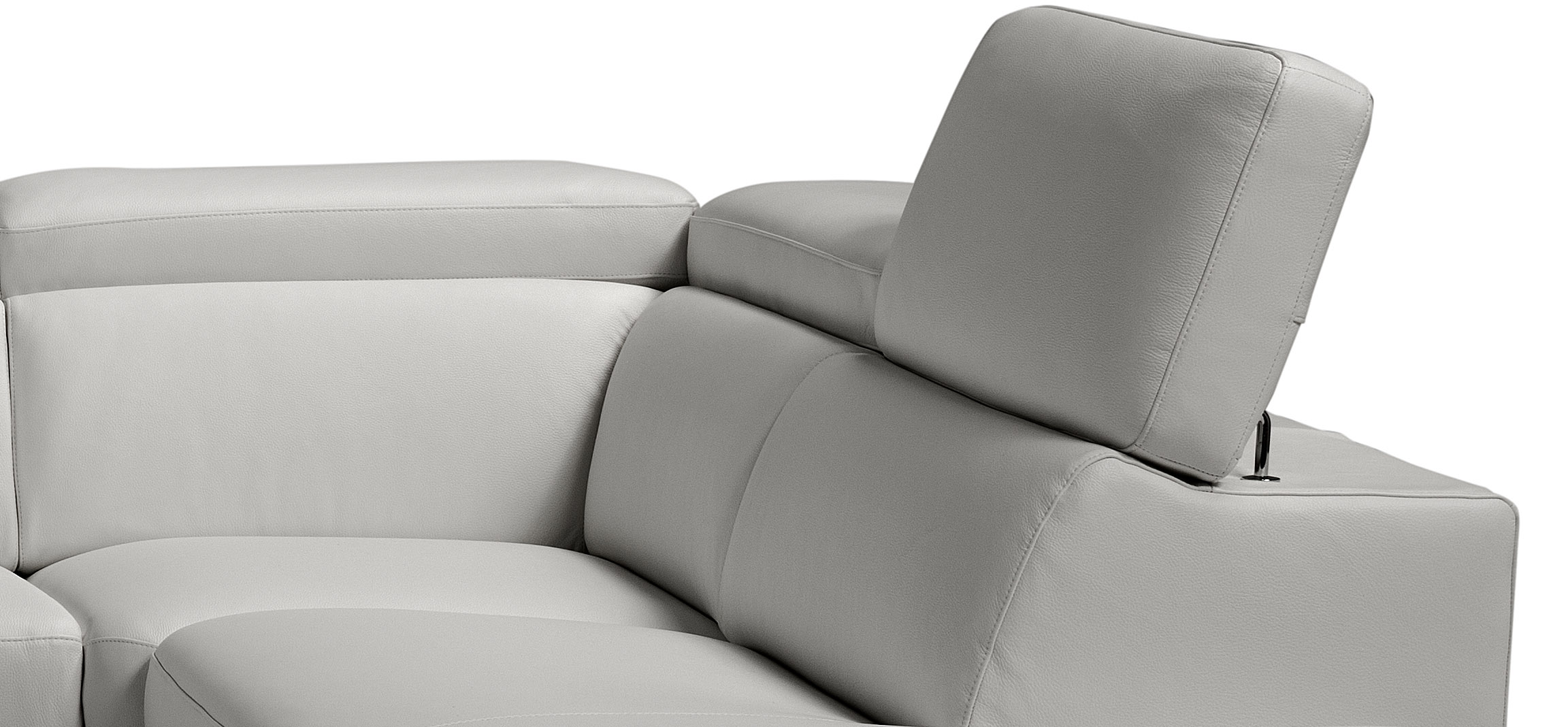 Adjustable Advanced Leather Upholstery Corner L-shape Sofa - Click Image to Close