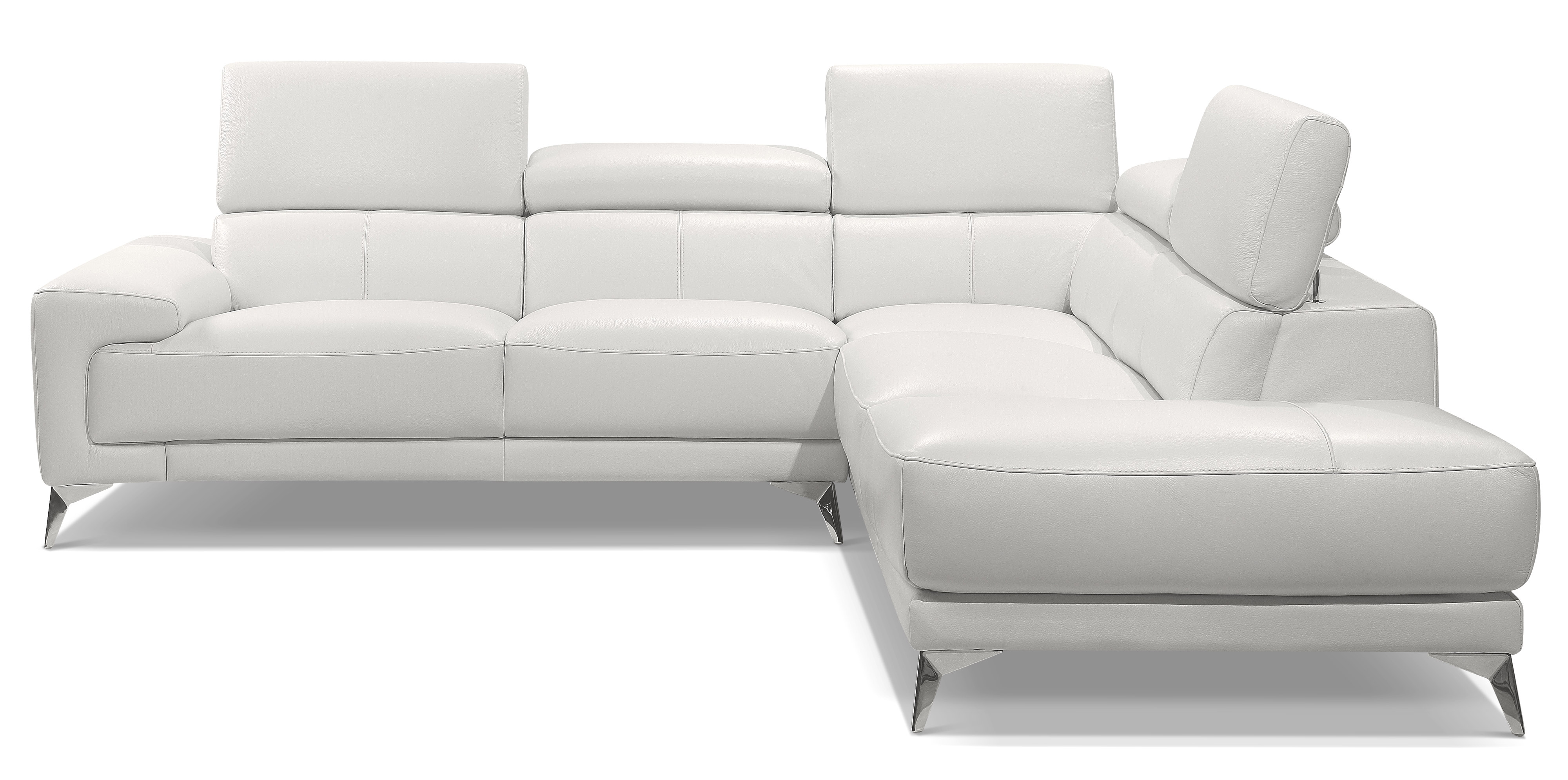 Advanced Adjustable Modern Leather L-shape Sectional - Click Image to Close