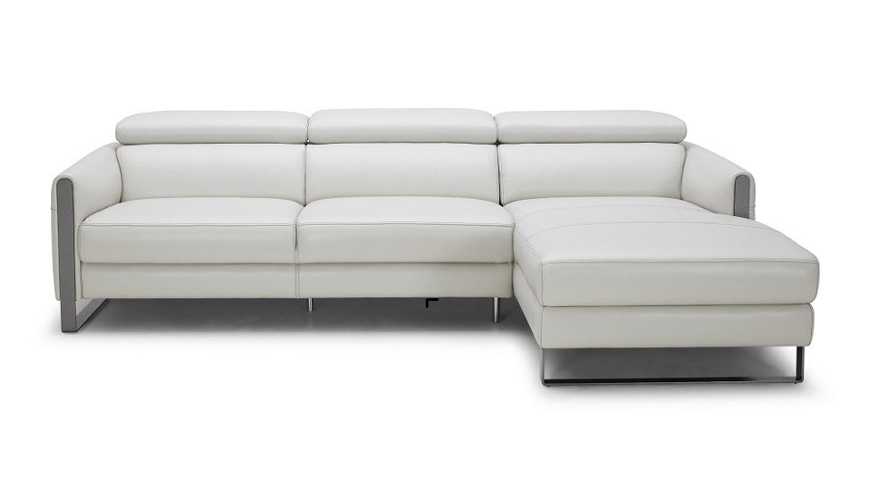 Adjustable Advanced Real Leather Sectional - Click Image to Close