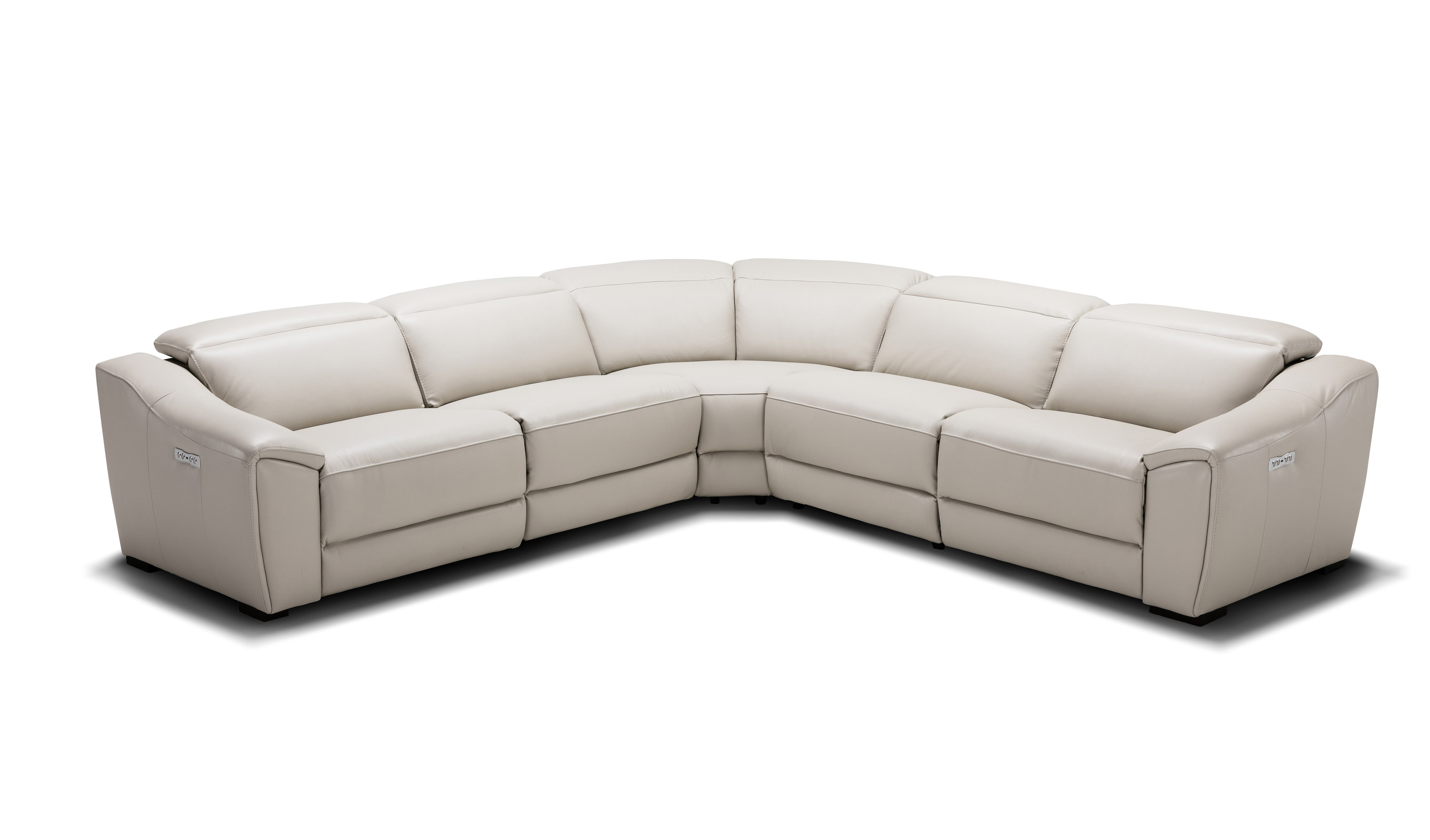 Advanced Adjustable Full Leather Corner Couch - Click Image to Close