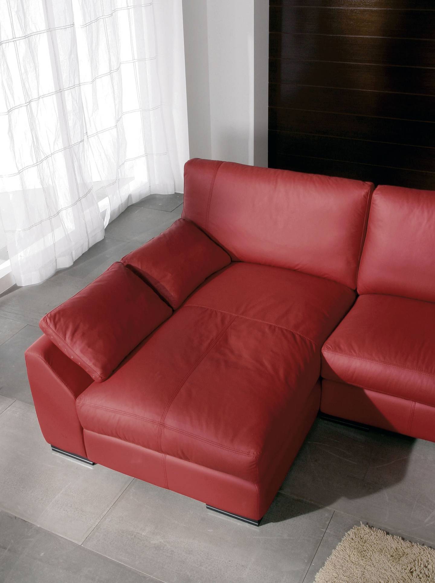 Luxury Top-Grain Leather Sectional - Click Image to Close