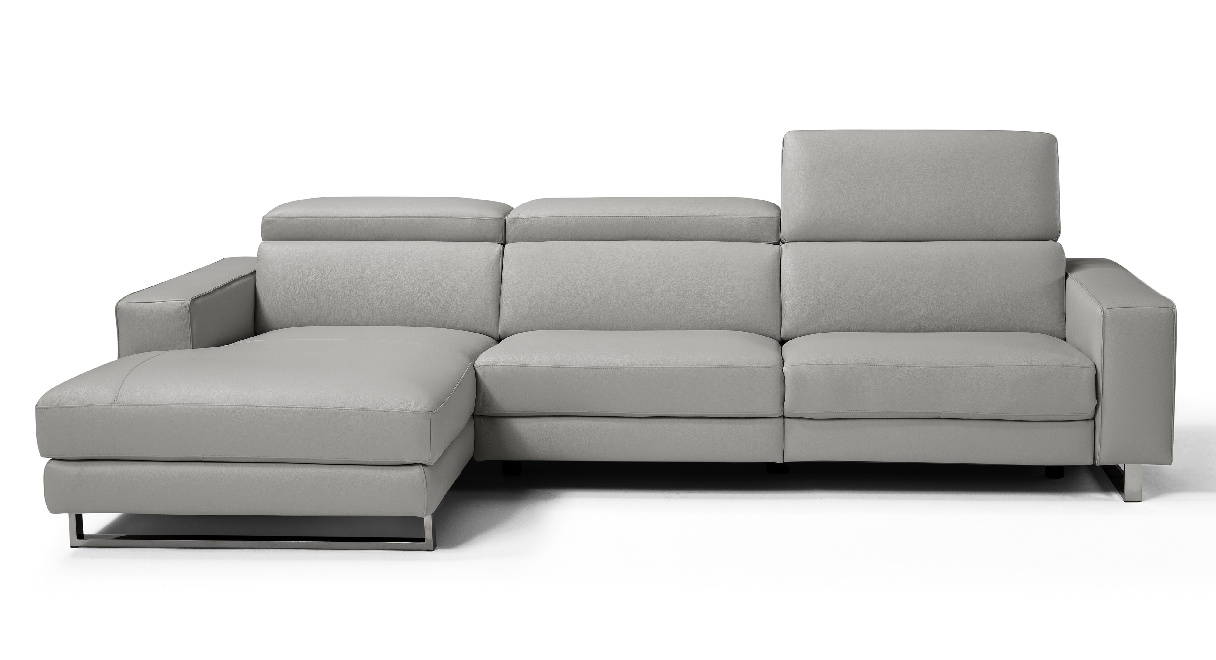 Luxurious Sectional Upholstered in Real Leather - Click Image to Close